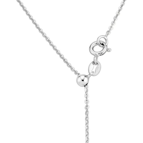 Italian 925 Sterling Silver Adjustable Bolo Chain Necklace - 14-24 Inch Elegance - Picture 2 of 4